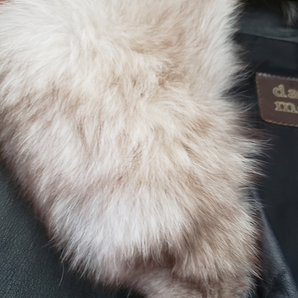 Vintage 1970's Black Dan Di Modes Leather Coat - Picture 3 of 6